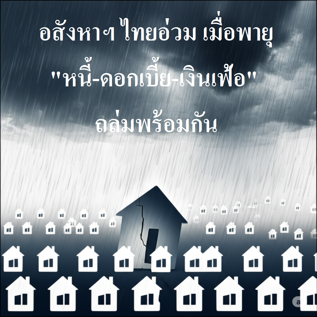 อสังหาฯ ไทยอ่วม เมื่อพายุ “หนี้-ดอกเบี้ย-เงินเฟ้อ” ถล่มพร้อมกัน